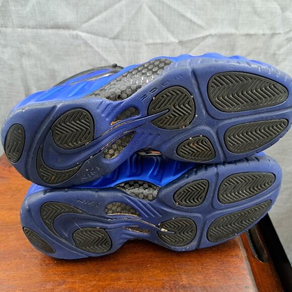 NIKE AIR FOAMPOSITE PRO USED SIZE 8.5 HYPER COBALT BLACK 624041 403 MEN - Picture 5 of 12
